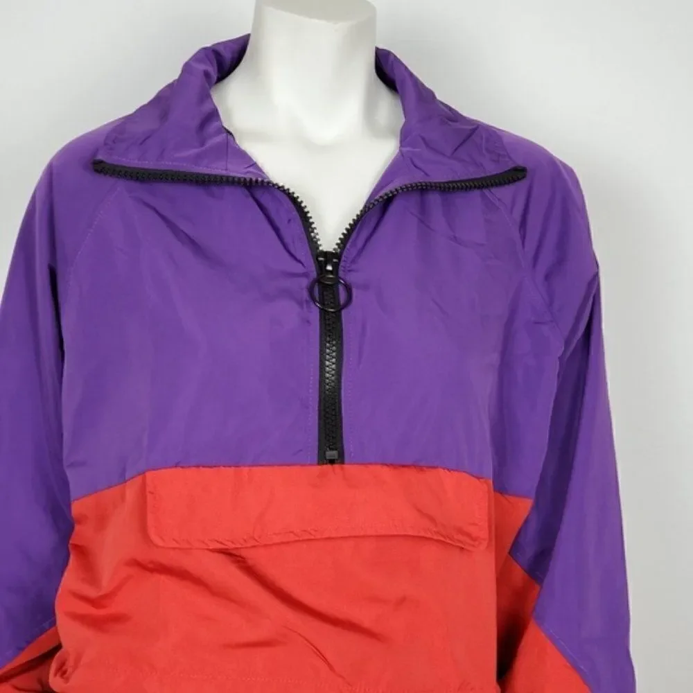 Women's Packable Half-Zip Wind Breaker Jacket‎